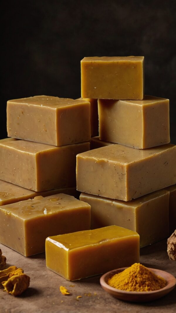 Default_Many_turmeric_and_honey_face_soap_bars_pilled_up_in_a_2 Golden Glow Bar